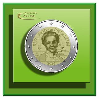 2 Euro "Medizin - Nobelpreisträgerin - Rita - Levi - Montalcini" Italien 2024: Gedenkmünze stgl.